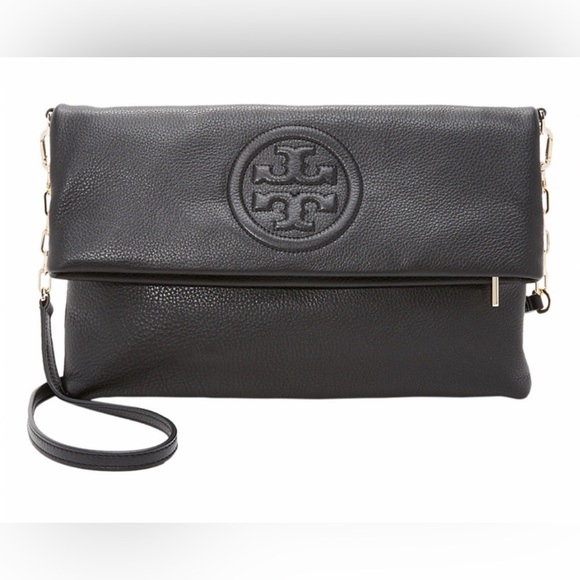 Tory Burch Bombe Fold-Over Crossbody/Clutch Bag - Picture 1 of 10